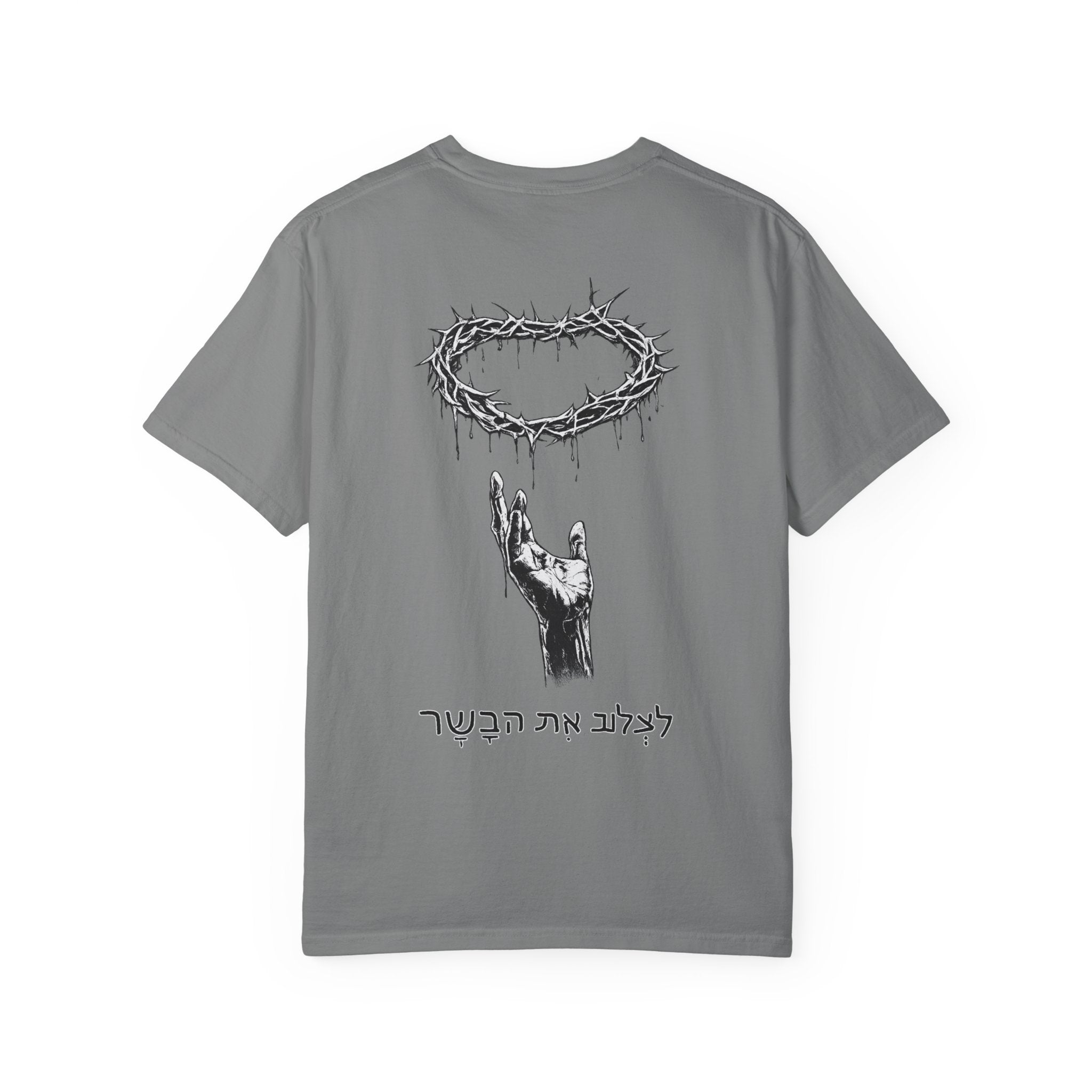 Grey "ASCEND" Baggy Tee (Hebrew)